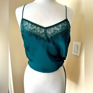 Free People Crop Lace Cami Size M